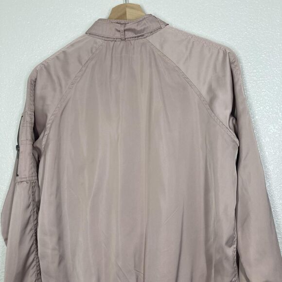 Members Only Jacket Mens Small Pink Iconic Racer Bomber Zip Pocket Polyester - Picture 11 of 16